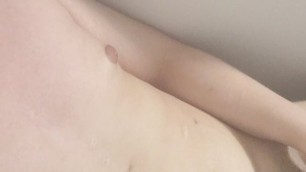 Chubby Teen cums in bathtub