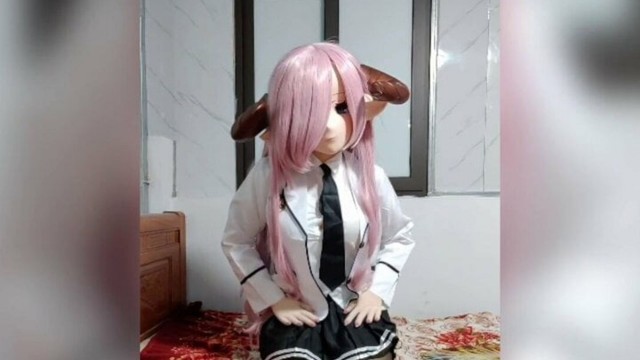 School Girl Elf Kigurumi Orgasm solo