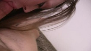 Amateur Cock Sucking Slut in Her First Blowjob Porn Pt3