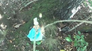 pissing together on a barbie doll in the woods COMPILATION