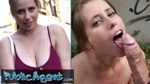 Public Agent Attractive Belgian Tourist with Natural Big Tits Gets Huge Cock inside her Shaved Pussy