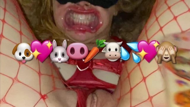 Nasty Teen Piss Bondage Bunny does it all for Daddy Pt.2