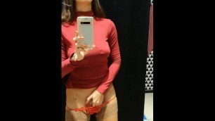 Store Fitting Room and Sexy Babe